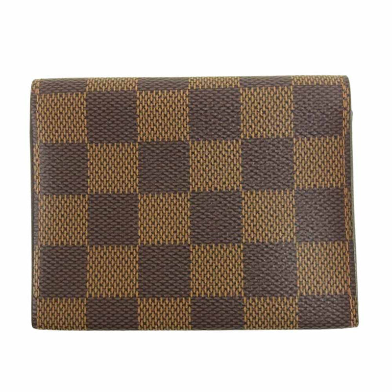 LOUIS VUITTON ルイ・ヴィトン N62920 ダミエ アンヴェロップ カルト ドゥ ヴィジット 名刺入れ カードケース ブラウン系【中古】