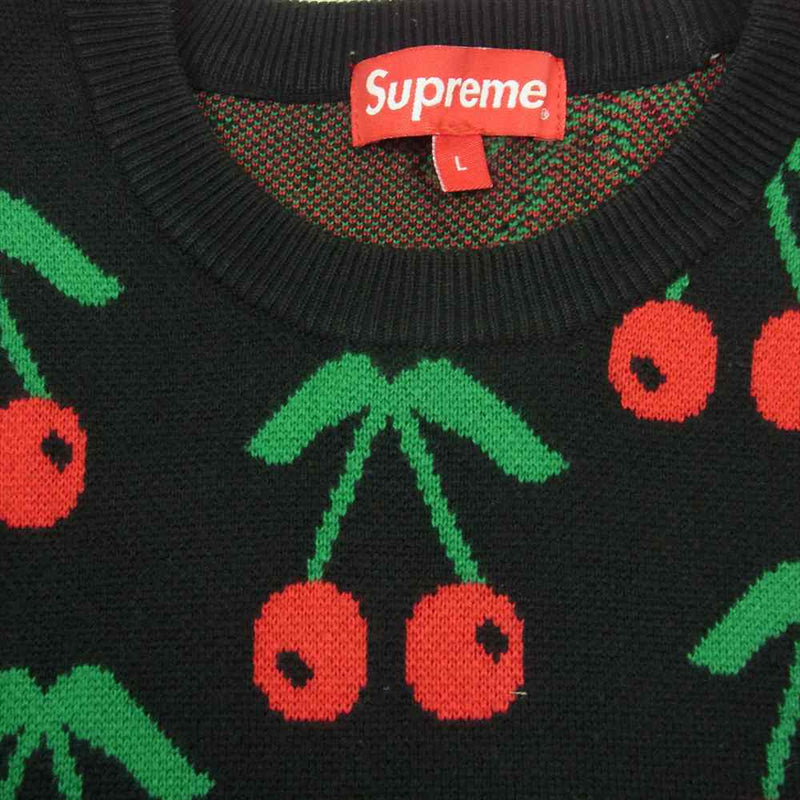 supreme cherry sweater ニット | vrealitybolivia.com