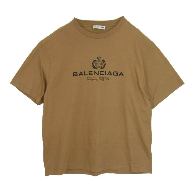 バレンシアガ バック レザー ブランド ロゴ Tシャツ ジャパンタグ