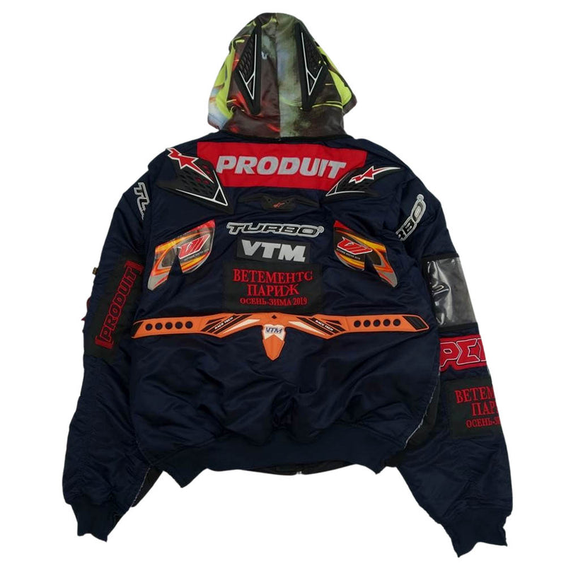VETEMENTS ヴェトモン ALPHA INDUSTRIES Racing bomber jacket