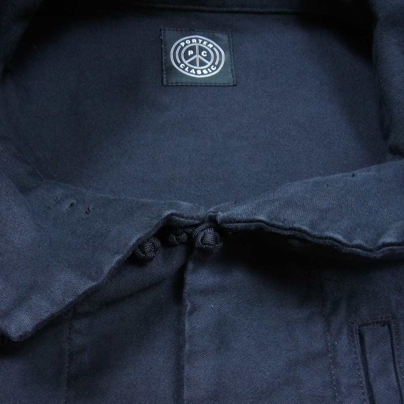 PORTER CLASSIC ポータークラシック P.C MOLESKIN CHINESE JACKET モールスキン チャイナ ジャケット  ブラック系 1【中古】