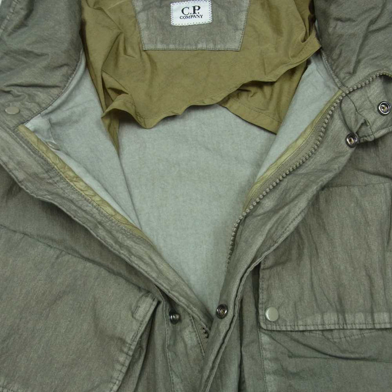 C.P.Company シーピーカンパニー 22SS 12CMOW210A 50 Fili Gum Utility Jacket  ゴーグルレンズディテール ガーメントダイ ユーティリティ ジャケット グレー系 56【美品】【中古】