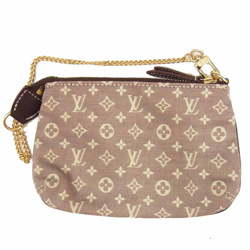 LOUIS VUITTON ルイ・ヴィトン M62999 モノグラムイディール ミニ ポシェット アクセソワール ピンク系【中古】