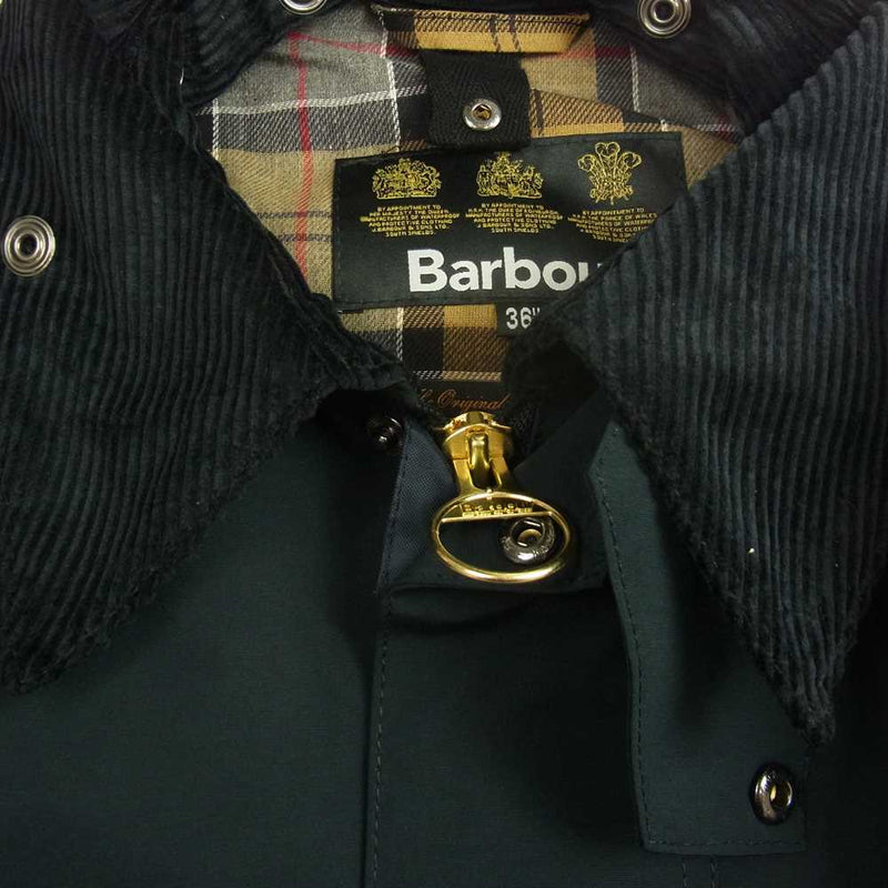 Barbour バブアー 2102118 BEAMS PLUS別注 BORDER ２LAYER CLASSIC FIT ビームス ボーダー  撥水透湿防風2レイヤー クラシックフィット ジャケット ネイビー系 36【美品】【中古】