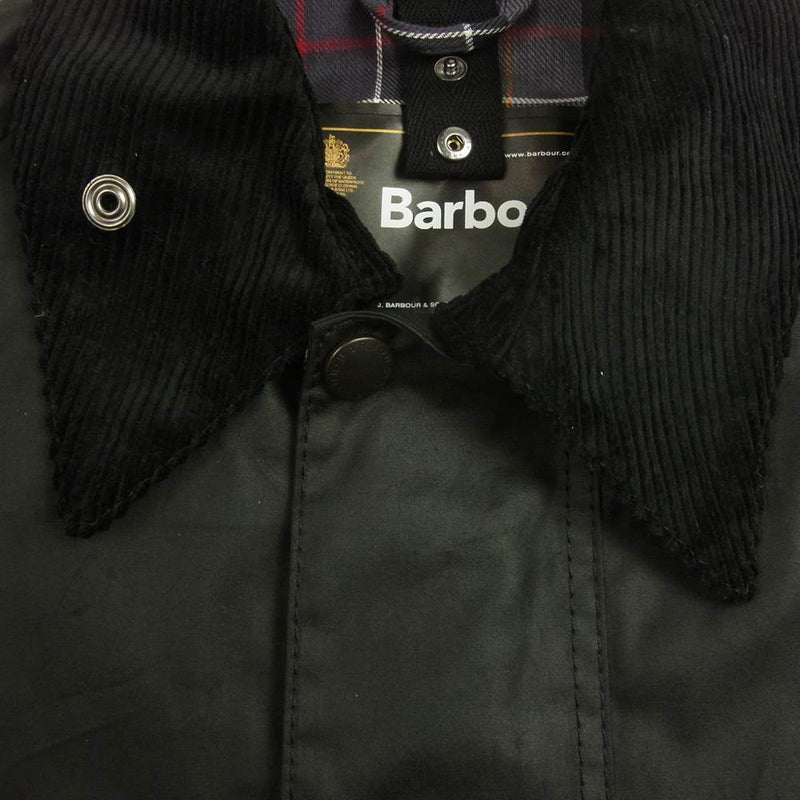 Barbour バブアー 21SS 英国製 BEAUFORT JACKET 2102046 SS21 ビューフォート ワックスコーティング オイルド  ジャケット ブラック系 C36/91cｍ【美品】【中古】