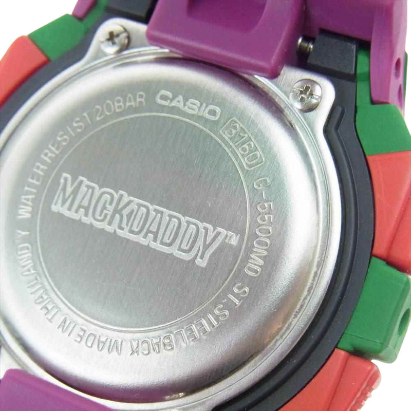 G-SHOCK ジーショック × MACKDADDY マックダディ G-5500MD-3JR タフソーラー デジタル ウォッチ 腕時計  マルチカラー系【中古】