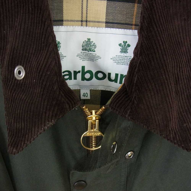 Barbour バブアー MWX1680 2102069 OVERSIZE WAX BEAUFORT オーバーサイズ 6オンス ワックスドコットン  ビューフォート ジャケット グリーン系 40【中古】