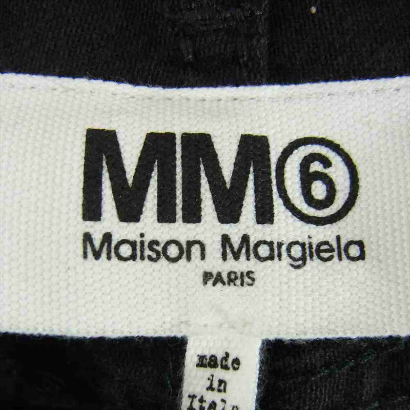 MAISON MARGIELA メゾンマルジェラ 18AW S32LA0166 MM6 エムエムシックス FLARED DENIM PANTS ワイド  デニムパンツ ブラック系 36【中古】