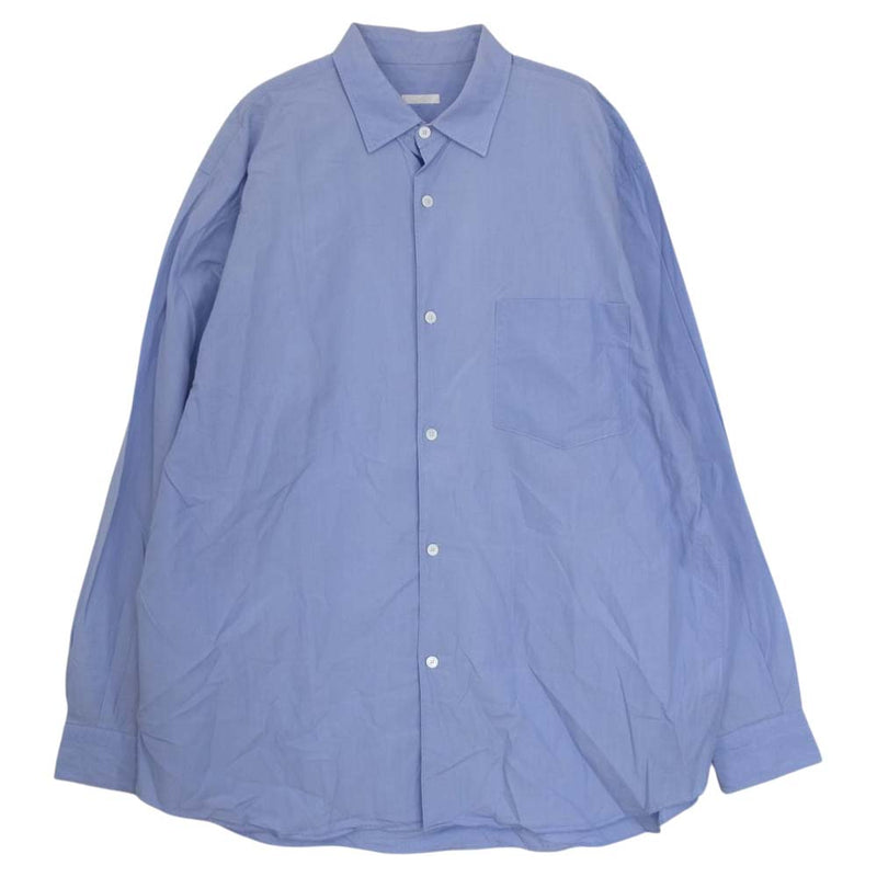 COMOLI コモリ 新型 21AW U03-02001 SAX COMOLI SHIRT コモリシャツ 長袖 シャツ サックスブルー  ライトブルー系【中古】