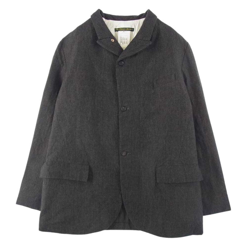 Paul Harnden ポールハーデン Men's Blazer Jacket メンズ ウール リネン ブレザー ジャケット グレー系  XL【美品】【中古】