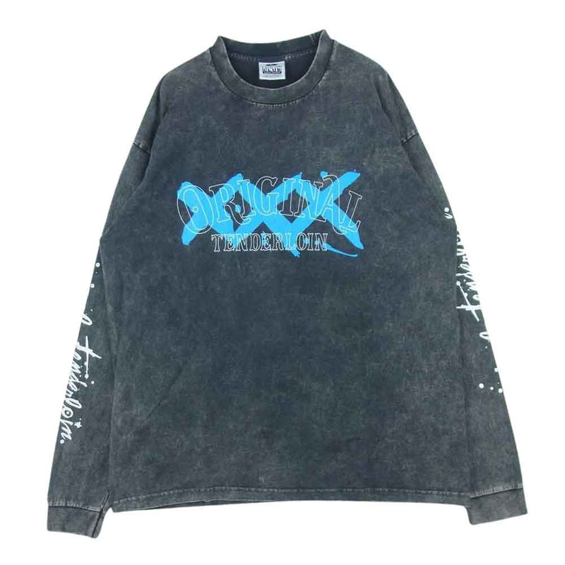 テンダーロイン TEE L/S ACID S ロンT ブラック M 黒-