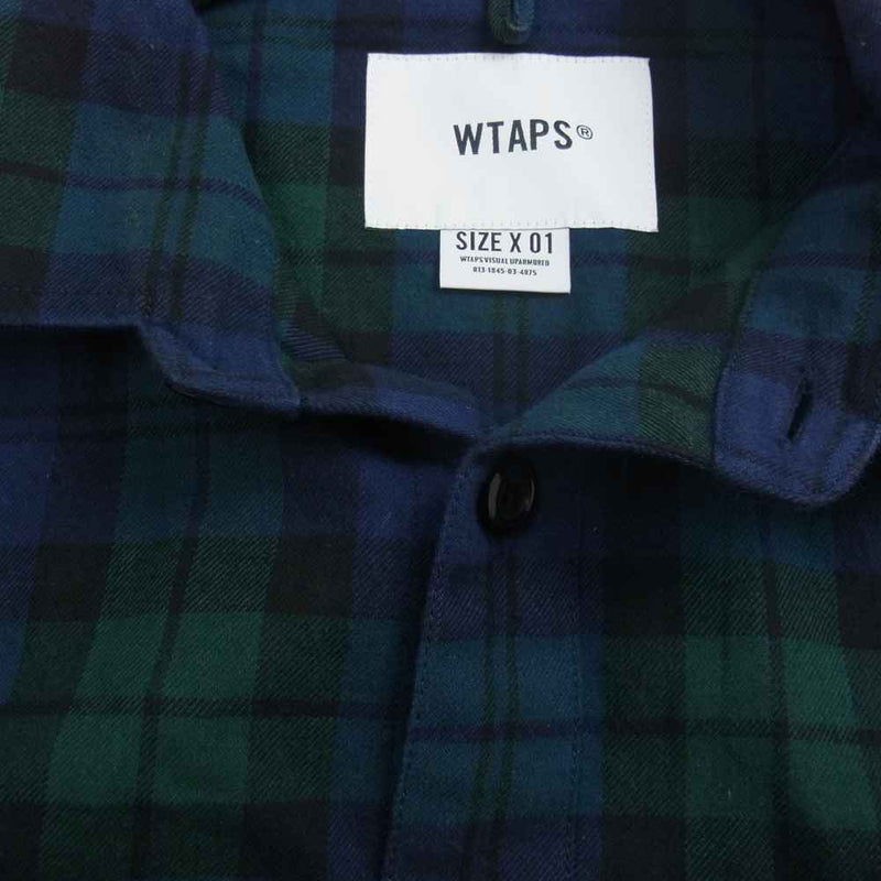 22SS WTAPS BD 02 FLANNEL TEXTILE GREEN S 純正・新品 tcichampions.com