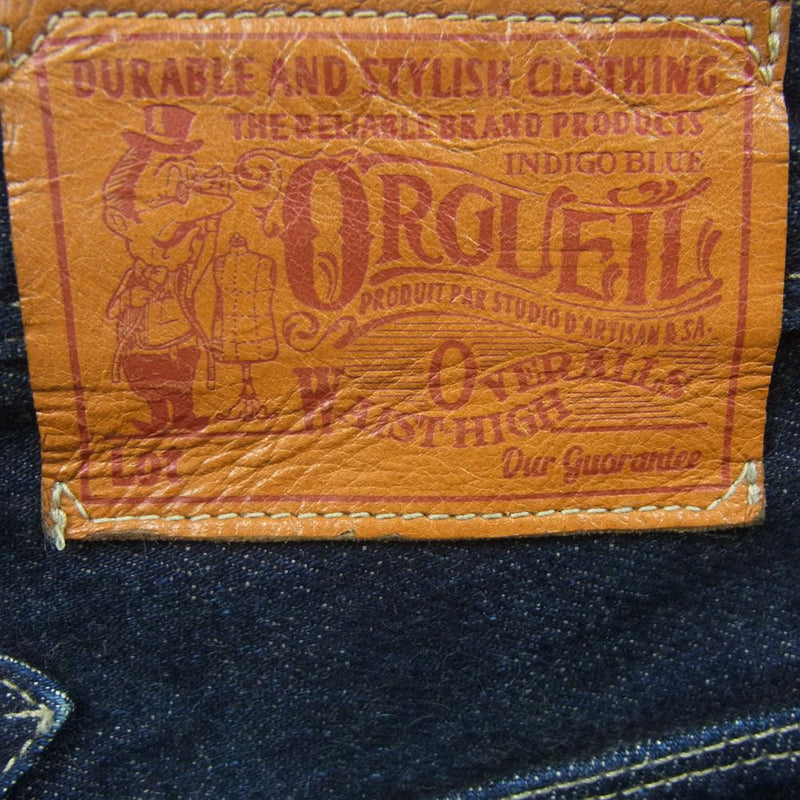 ORGUEIL オルゲイユ or-1001 Tailor Jeans テーラー ジーンズ デニム パンツ コットン 日本製 インディゴブルー系  31【中古】