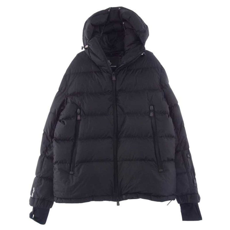 MONCLER モンクレール E20974188405 国内正規品 GRENOBLE ISORNO イゾルノ バックロゴ プリント ダウンジャケット  ブラック系 TG2【中古】