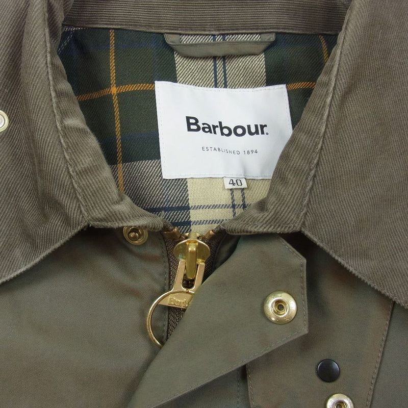 Barbour バブアー EDIFICE エディフィス 別注 OLD BEDALE ビデイル タマムシ モスグリーン系 40【中古】