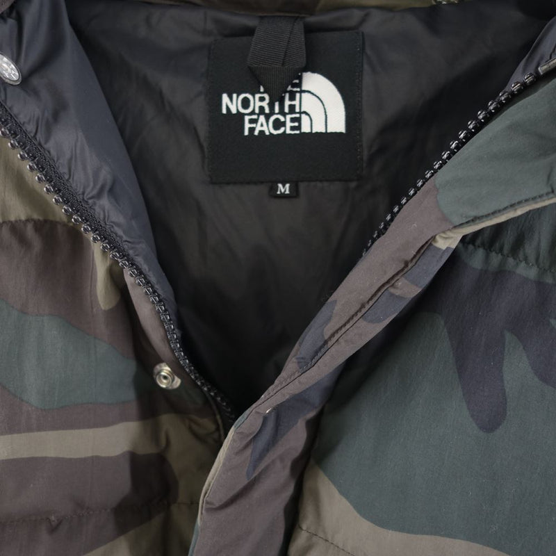 THE NORTH FACE ノースフェイス ND91421 NOVELTY CAMP SIERRA SHORT ノベルティ キャンプ シエラ  ショート ダウン ジャケット カーキ系 迷彩 M【中古】