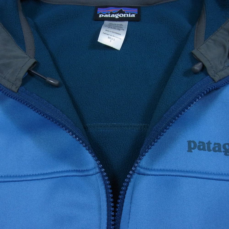 patagonia パタゴニア 13AW 29832 13年製 Slopestyle Hoody スロープスタイル フーディ ストレッチ フリース  ジャケット ブルー系 グリーン系 S【中古】