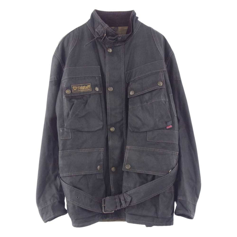 BELSTAFF ベルスタッフ GOLD LABEL ゴールド レーベル ワックス コットン オイルド ジャケット ブラック系 S【中古】