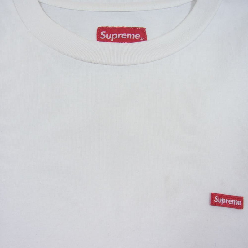 Supreme シュプリーム 19SS Small Box Logo Tee ラバー スモール ボックスロゴ Tシャツ ホワイト系 ホワイト系【中古】