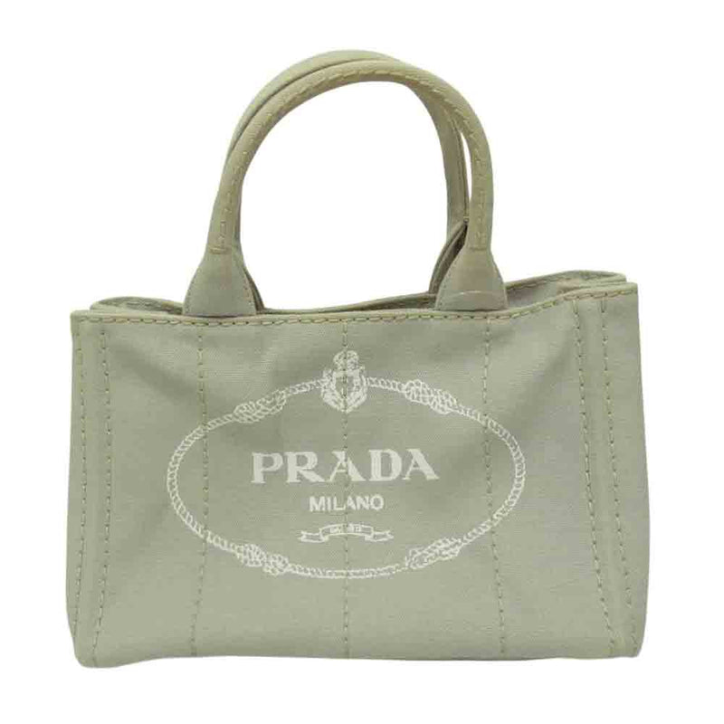 PRADA(プラダ) グレーキャンバス トートバッグ | tspea.org