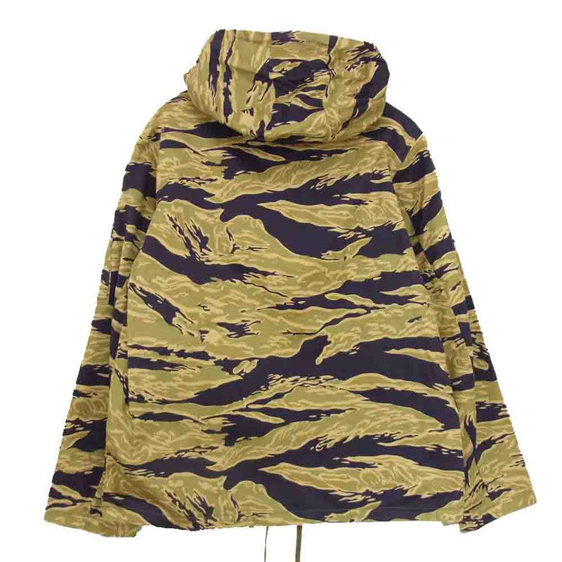 The REAL McCOY'S ザリアルマッコイズ TIGER ADS PARKA タイガーカモ ジップ パーカー ジャケット カーキ系 S【中古】