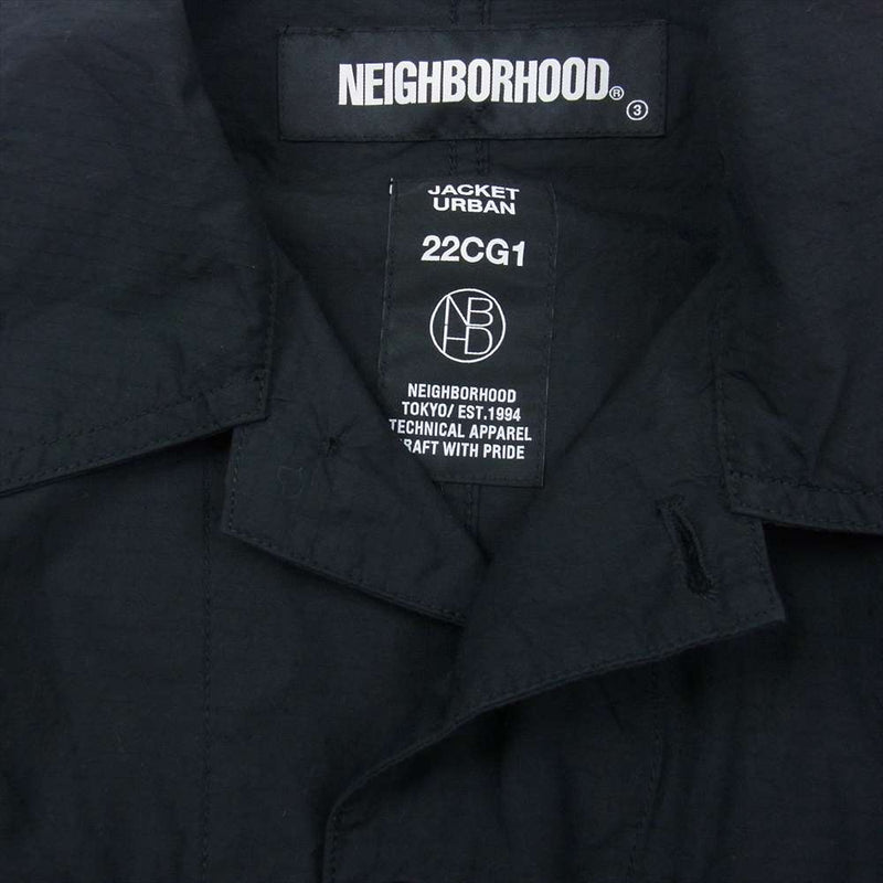 NEIGHBORHOOD ネイバーフッド 22SS 221UTNH-JKM COVERALL CN-JK コットンジャケット カバーオール ジャケット  ブラック系 M【中古】