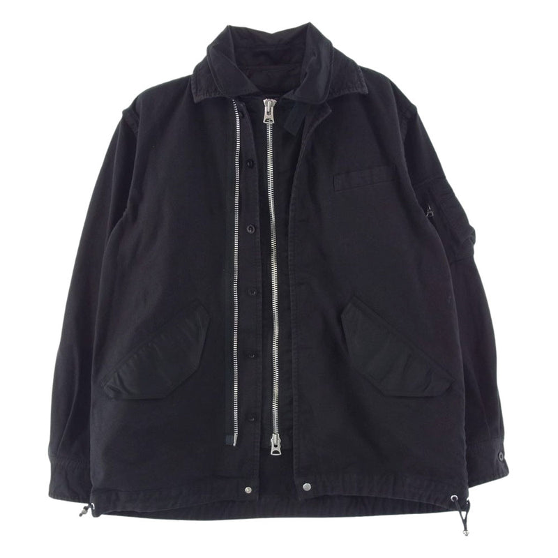 織り柄チェック sacai 22aw Wool Surge Mix Blouson サイズ1 - 通販