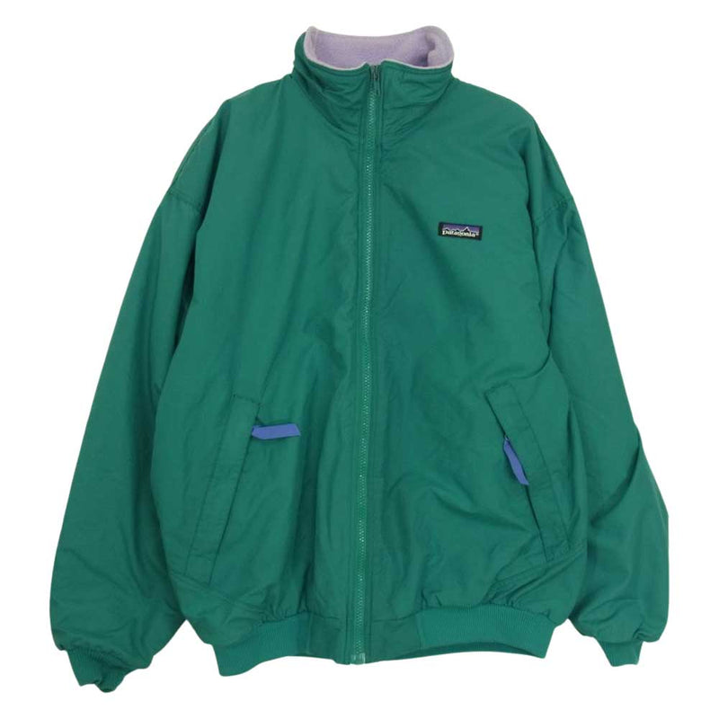 patagonia パタゴニア 90s vintage USA製 シェルドシンチラジャケット ナイロンジャケット フリース グリーン系 14【中古】