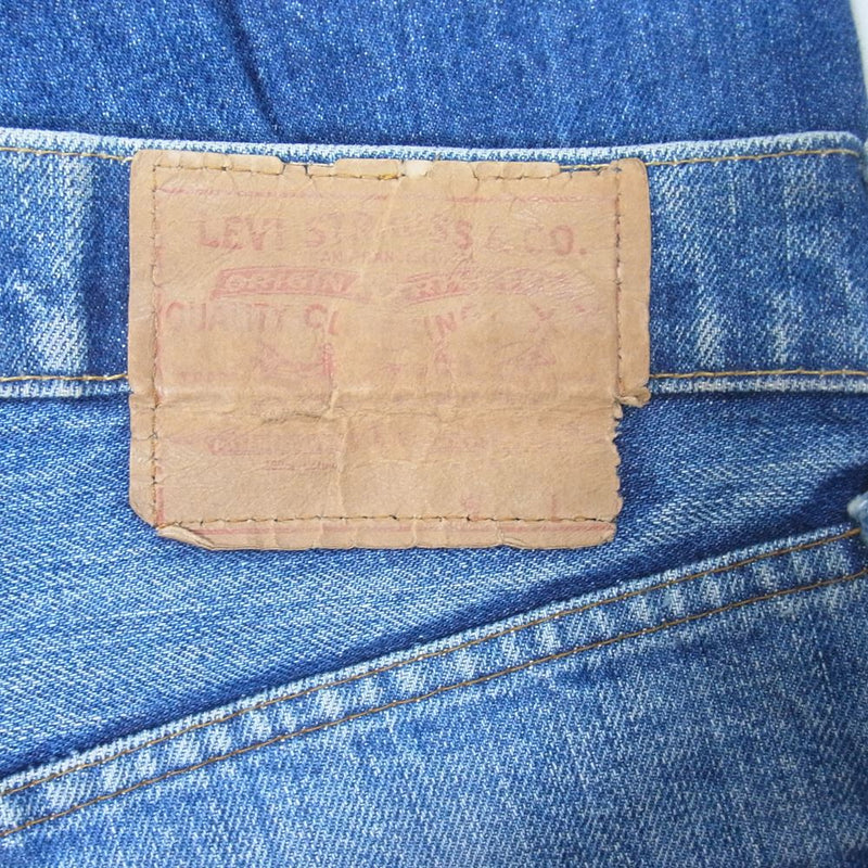 Levi's リーバイス 505 66前期 70s 裏刻印5 42TALON single stitch ビンテージ デニム パンツ  インディゴブルー系 W33程度【中古】