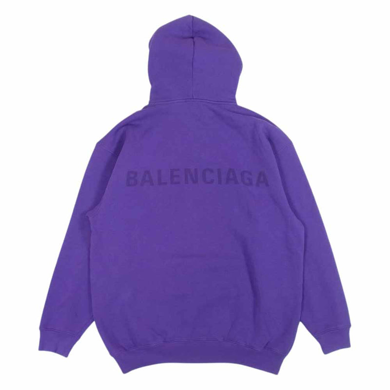 BALENCIAGA バレンシアガ 556113 18年 バックロゴ オーバーサイズ プル