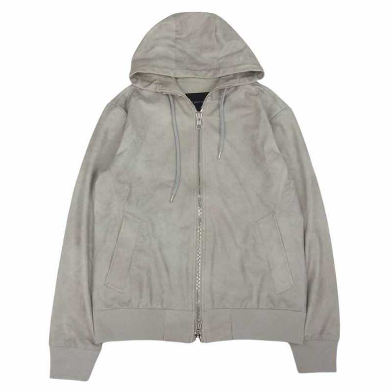 1piu1uguale3 ウノピュウノウグァーレトレ 20AW MRB469 NYU034 SPORTS HIGH NECK PARKA スポーツ  ハイネック バックロゴ フルジップ パーカ グレー系 3【中古】