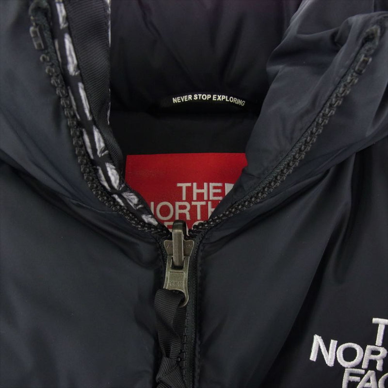 Supreme シュプリーム 21SS ND42100I × THE NORTH FACE ザ ノースフェイス Studded Nuptse  Jacket スタッズ ヌプシ ダウン ジャケット ブラック系 ホワイト系 M【極上美品】【中古】