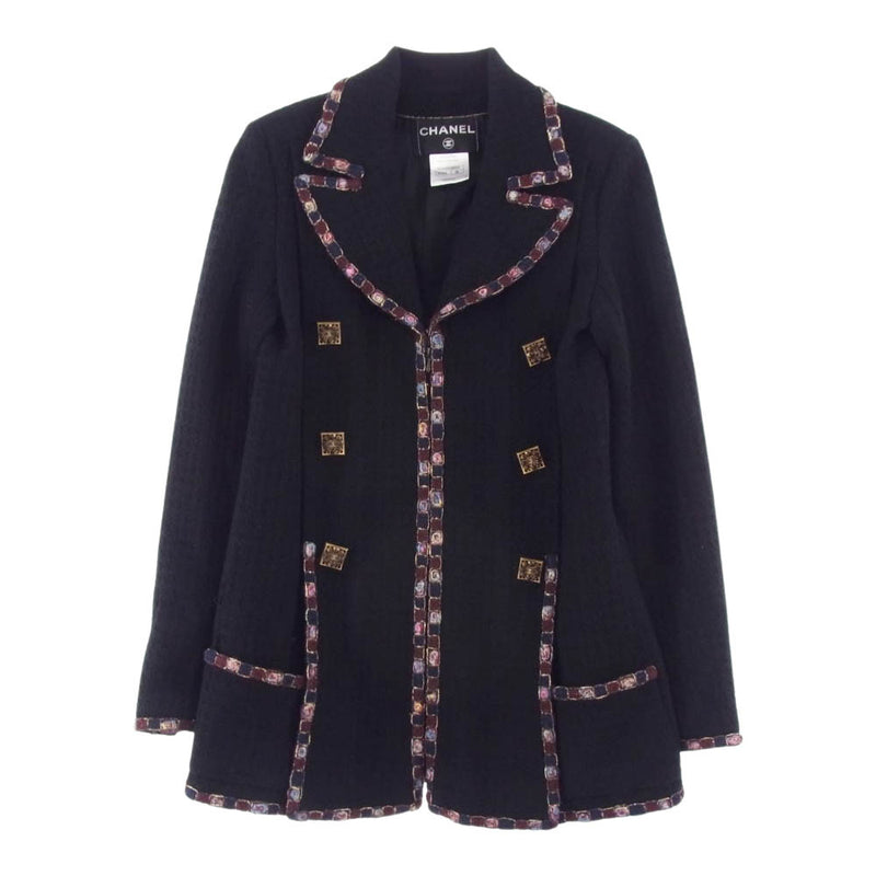 CHANEL シャネル P41 国内正規品 Gripoix Button Wool Tweed Jacket