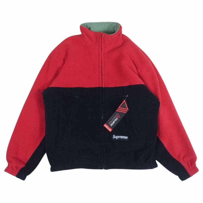 Supreme シュプリーム 22SS GORE-TEX Reversible Polartec Lined Jacket ゴアテックス リバーシブル  ポーラテック ラインド ジャケット カーキ系 赤黒系 S【中古】