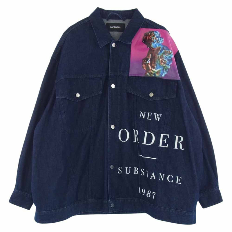 RAF SIMONS ラフシモンズ 18SS New Order Oversized Printed Denim