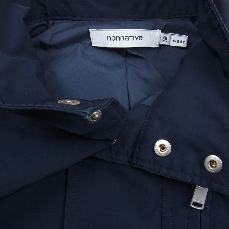 nonnative ノンネイティブ NN-J3117 COACH JACKET POLY TWILL STRETCH DICROS SOLO ツイル  ストレッチ コーチジャケット ダークネイビー系 2【中古】