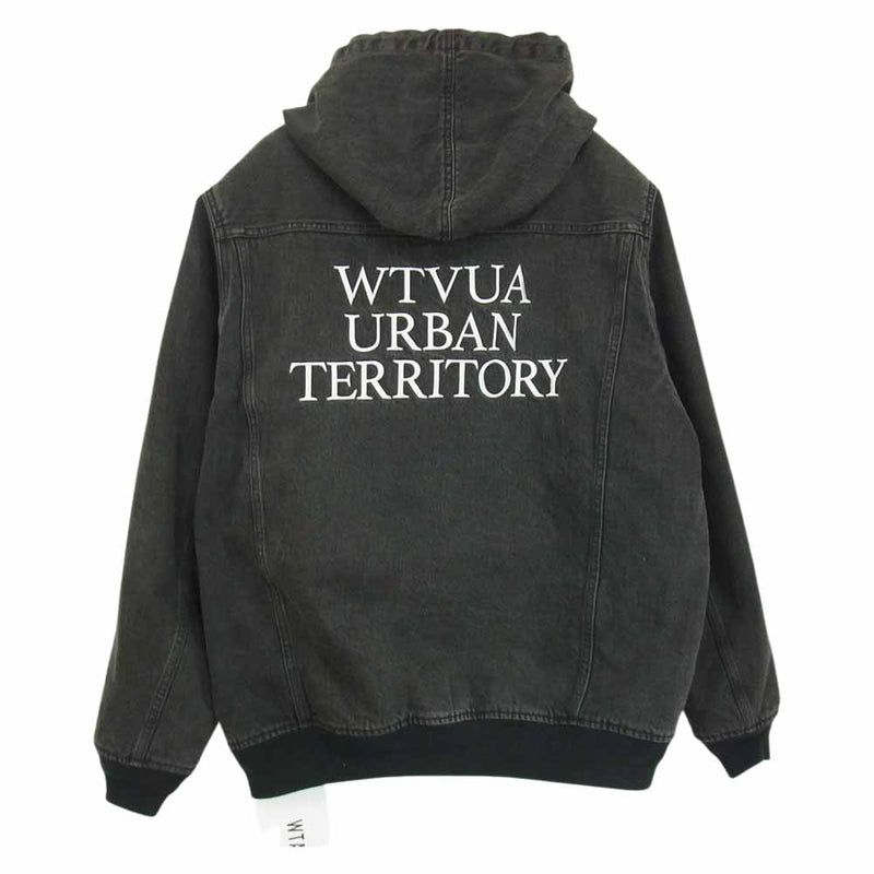 WTAPS ダブルタップス 19AW 192WVDT-JKM05 187 JACKET COTTON DENIM デニム フード ジャケット フーディ  グレー系 02【美品】【中古】