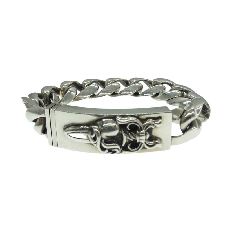 CHROME HEARTS クロムハーツ（原本無） ID DGGR HEART ダガーハート ID クラシックリンク ブレスレット 13リンク  シルバー系【中古】