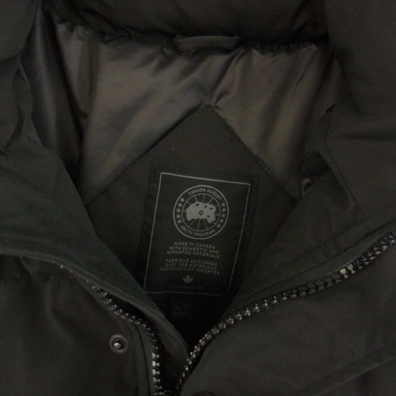 CANADA GOOSE カナダグース 3808MB 国内正規品 BLACK LABEL ブラックレーベル サザビーリーグ WYNDHAM PARKA  ウィンダムパーカ ファーフード付 ダウンジャケット ブラック系 XL【中古】