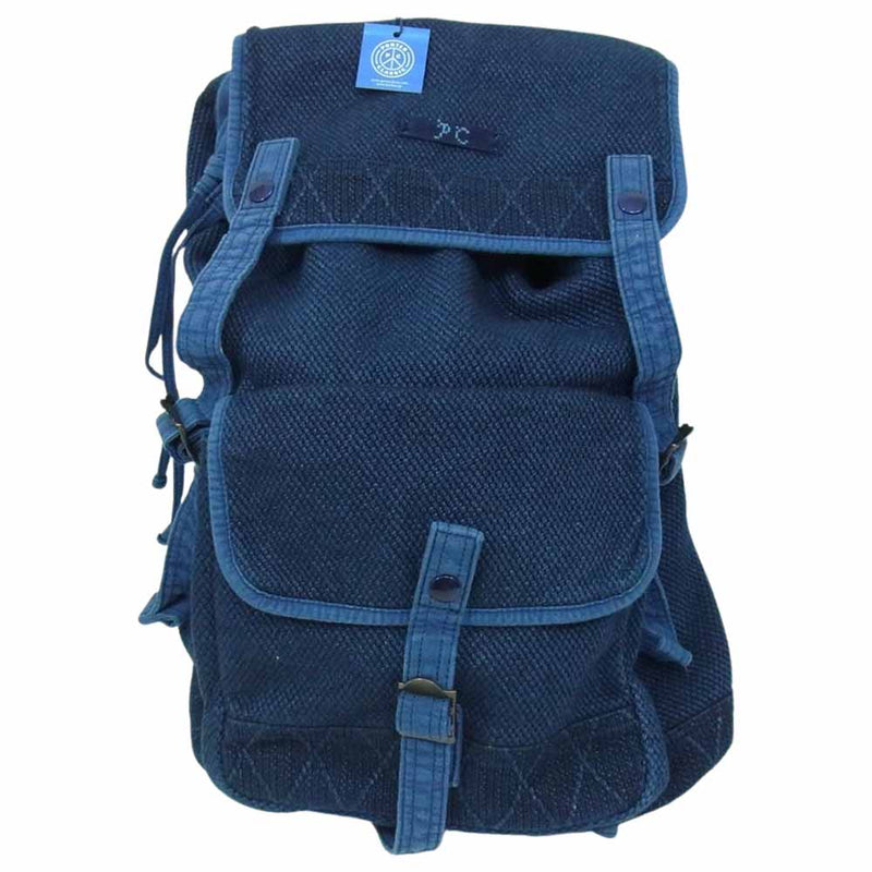 PORTER CLASSIC ポータークラシック KENDO RUCKSACK ケンドー剣道 刺子 リュックサック バックパック  ネイビー系【極上美品】【中古】