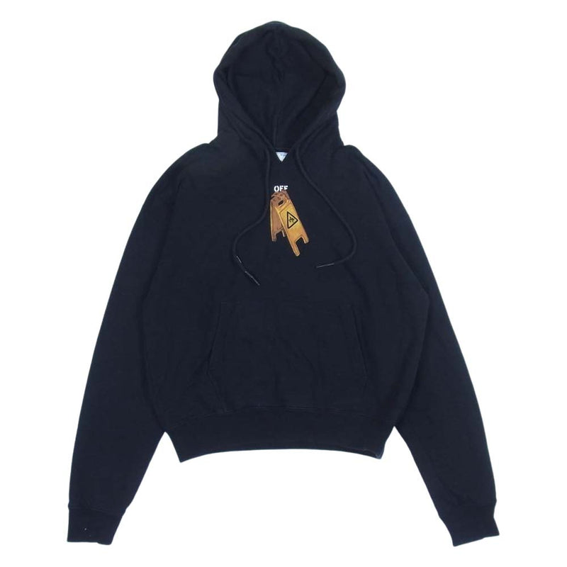 OFF-WHITE オフホワイト 20AW OMBB037F20FLE001 国内正規品 PASCAL SKELETON OVER HOODIE  スケルトン アロー オーバーサイズ プルオーバー フーディ パーカー ブラック系 M【中古】