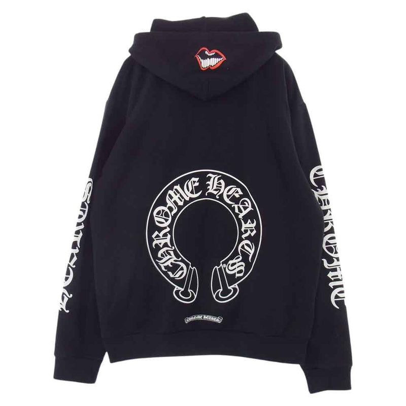 CHROME HEARTS クロムハーツ（原本無） 国内正規品 Matty Boy Chomper Horseshoe Hoodie マッティボーイ  チョンパー ホースシューフーディ ブラック系 L【中古】