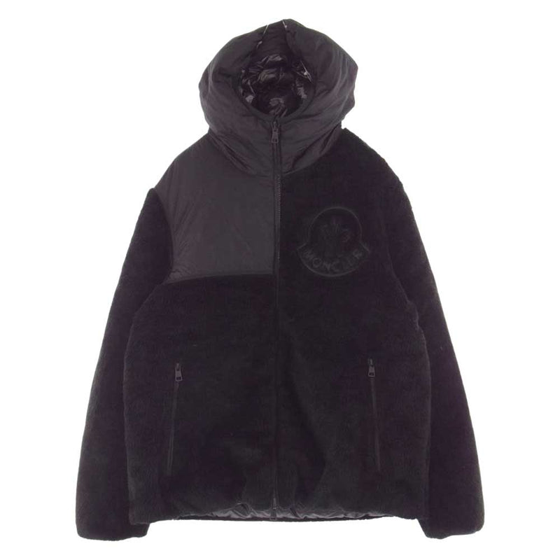 MONCLER モンクレール 21AW HAMURA ハムラ リバーシブル ボア ダウン ジャケット ブラック系 2【中古】