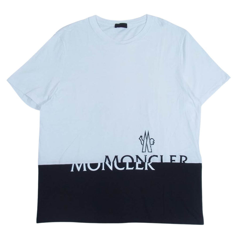 MONCLER モンクレール MAGLIA T-SHIRT ツートン ロゴ 半袖 Tシャツ