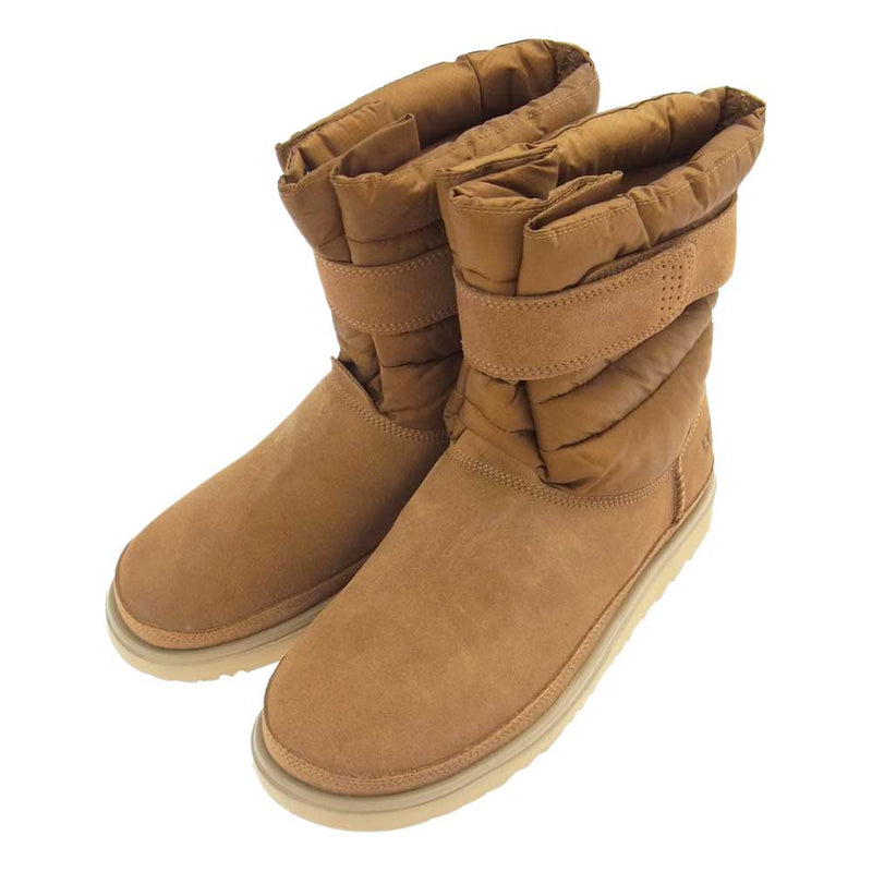 UGG アグ CLASSIC SHORT PULL ON WEATHER クラッシック ショート プルオン ウエザー ブーツ 防水 スエード  ブラウン系 US9(27.0cm)【新古品】【未使用】【中古】