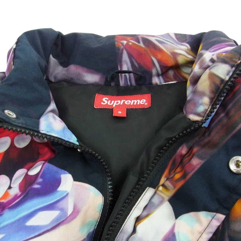 Supreme シュプリーム 18AW Casino Down Jacket カジノ ダウン ジャケット ブラック系 S【中古】