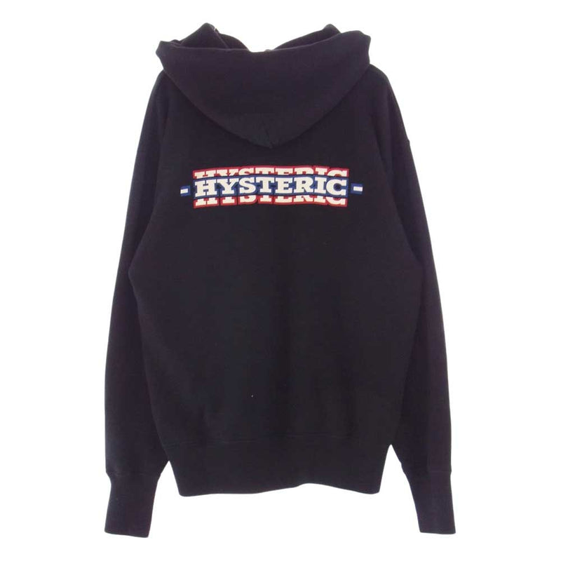 HYSTERIC GLAMOUR ヒステリックグラマー 21AW 02213CF10 VIXEN GIRL ヴィクセンガール オーバーサイズ  スウェット パーカー フーディ ブラック系 M【中古】