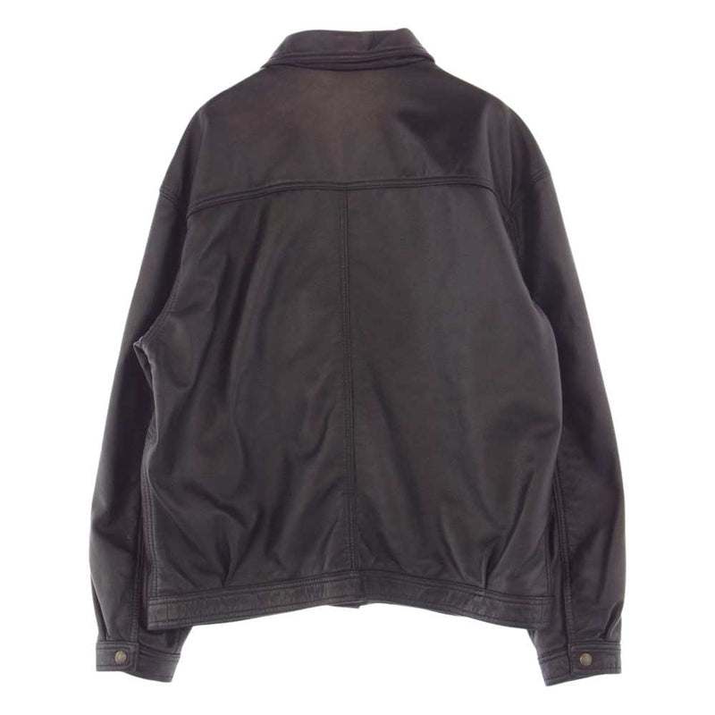 Supreme シュプリーム 22SS Schott Leather Work Jacket ショット レザー ワーク ジャケット ブラック系  L【新古品】【未使用】【中古】