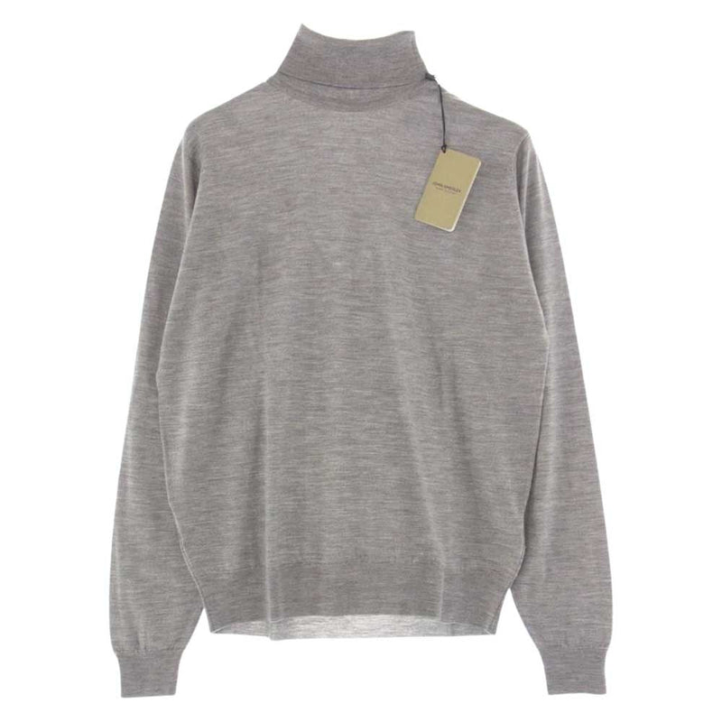 JOHN SMEDLEY ジョンスメドレー JOHN SMEDLEY タートルネック シルバー グレー系【新古品】【未使用】【中古】