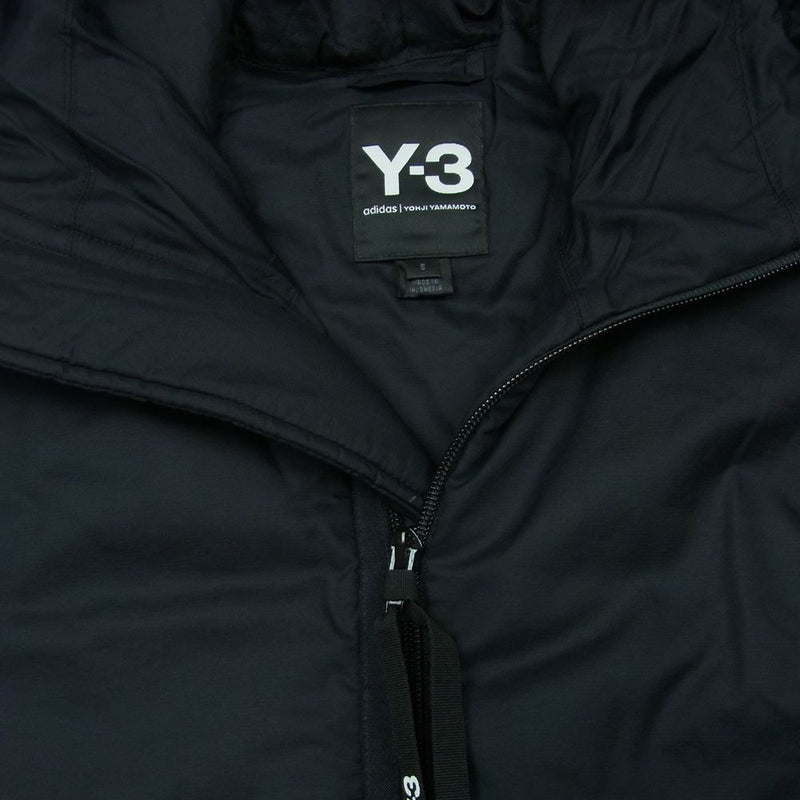 Yohji Yamamoto ヨウジヤマモト 19AW FL8994 Y-3 ワイスリー ADIZERO HOODED VEST ナイロン フーデッド  パテッド ベスト ブラック系 S【中古】